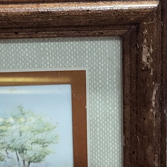 Framed Wildlife Print Duck Geese Water Artist Signed Anni Moller 1968 Wall Art - Picture 9 of 12